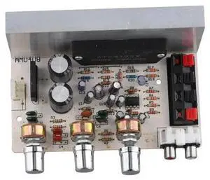 DX-0408 Power Amplifier Board 2.0 Channel Thick Film Digital Audio Stereo Amplifier Board With Electroplated Silver Knob DX-0408 Power Amplifier Board 2.0 Channel Thick Film Digital Audio Stereo Amplifier Board With Electroplated Silver Knob