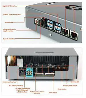 Supports Install Camera For RDK S100 Development Board For D-Robotics For RDK S100 Aluminum Alloy Shell Passive Cooling Supports Install Camera For RDK S100 Development Board For D-Robotics For RDK S100 Aluminum Alloy Shell Passive Cooling