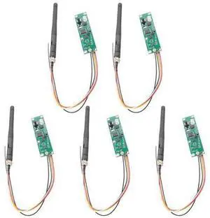5Pcs 2.4Ghz Wireless DMX 512 Transmitter Receiver PCB 2 in 1 Module Wireless PCB Board with Antenna for DMX Stage Light Rich 5Pcs 2.4Ghz Wireless DMX 512 Transmitter Receiver PCB 2 in 1 Module Wireless PCB Board with Antenna for DMX Stage Light Rich