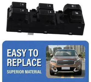 935732P300 Window Regulator Button Front Left Power For KIA Sorento 2009-2014 Main Control Switch 93573-2P300 935732P300 Window Regulator Button Front Left Power For KIA Sorento 2009-2014 Main Control Switch 93573-2P300