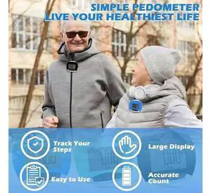9-Pack Simple Pedometer For Walking Step Counting, Portable Clip-On Step Tracker For Recording Calorie Consumption 9-Pack Simple Pedometer For Walking Step Counting, Portable Clip-On Step Tracker For Recording Calorie Consumption