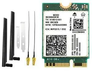 BE202 7 Card +2X8db Antenna 2.4/5/6G Tri-Band 5374M Gigabit Card Bluetooth 5.4 BE202 7 Card +2X8db Antenna 2.4/5/6G Tri-Band 5374M Gigabit Card Bluetooth 5.4