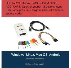 USB to I2C Adapter Module USB-IIC/GPIO/PWM/ADC Support Android USB to I2C Adapter Module USB-IIC/GPIO/PWM/ADC Support Android