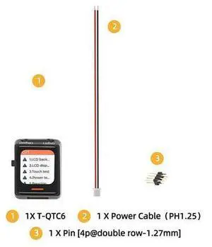 T-QTC6 ESP32-C6 Development Board 0.85 inch LCD Touch Screen 6 Bluetooth 5.0 T-QTC6 ESP32-C6 Development Board 0.85 inch LCD Touch Screen 6 Bluetooth 5.0