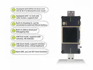 ESP32-S3-USB-OTG development board equipped with ESP32-S3MINI module ESP32-S3-USB-OTG development board equipped with ESP32-S3MINI module