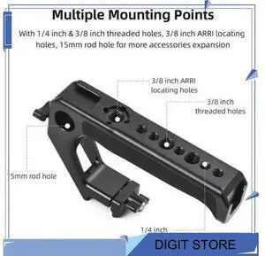 Top Handle For Camera Cage Rig G Rip With Clamp Rail Cold Shoes 1/4" 3/8" Threads Top Handle For Camera Cage Rig G Rip With Clamp Rail Cold Shoes 1/4" 3/8" Threads