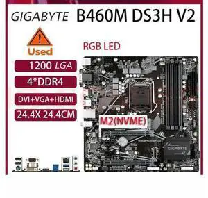 B460M DS3H V2 Motherboard A 1200 H470 Micro-ATX Mainboard with M.2, SATA 6Gb/s, USB 3.2 Gen 1, Smart Fan 5 B460M DS3H V2 Motherboard A 1200 H470 Micro-ATX Mainboard with M.2, SATA 6Gb/s, USB 3.2 Gen 1, Smart Fan 5