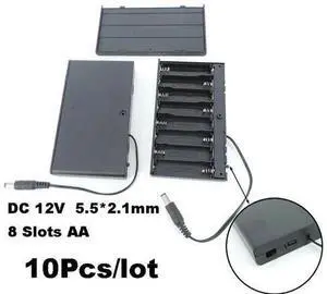 10pcs/lot 12V AA Holder Case Box with On/Off Switch 8x1.5V AA Holder e1 10pcs/lot 12V AA Holder Case Box with On/Off Switch 8x1.5V AA Holder e1