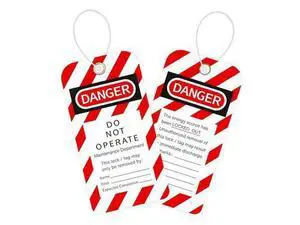 Lockout Tagout Tags, 3 X 5.75-Inch, 80 Danger Do Not Operate Tags With 80 Zip Ties, Tear & Water Resistant Loto Ta Lockout Tagout Tags, 3 X 5.75-Inch, 80 Danger Do Not Operate Tags With 80 Zip Ties, Tear & Water Resistant Loto Ta