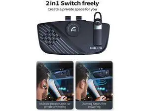 Bluetooth-compatible 5.0 Speakerphone 2 in 1 Handsfree Sun Visor Speaker Wireless Car Kit Earphone Audio Music Loudspe L1 Bluetooth-compatible 5.0 Speakerphone 2 in 1 Handsfree Sun Visor Speaker Wireless Car Kit Earphone Audio Music Loudspe L1