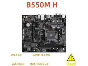 B550M H Micro-ATX B550 DDR4 M.2 128G PCI-E 4.0 Double Channel Socket AM4 Motherboard B550M H Micro-ATX B550 DDR4 M.2 128G PCI-E 4.0 Double Channel Socket AM4 Motherboard