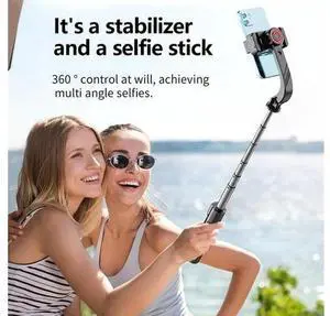 Gimbal Stabilizer Selfie Stick Foldable Wireless Tripod With Bluetooth Shutter Monopod Gimbal Stabilizer Selfie Stick Foldable Wireless Tripod With Bluetooth Shutter Monopod