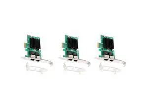 3X Gigabit Ethernet Pci-E Network Controller Card 10/100/1000Mbps,Rj45 X2 Dual 2 Port Pcie Server Network Interface Card 3X Gigabit Ethernet Pci-E Network Controller Card 10/100/1000Mbps,Rj45 X2 Dual 2 Port Pcie Server Network Interface Card