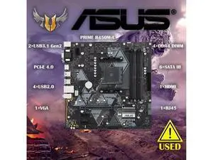 PRIME B450M-A motherboard Socket AM4 DDR4 B450 Desktop Motherboard PRIME B450M-A motherboard Socket AM4 DDR4 B450 Desktop Motherboard