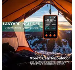 Carbon Monoxide Detector 5 In 1 Portable Travel Model With Integrated Mini CO Meter Altitude Temperature Humidity Carbon Monoxide Detector 5 In 1 Portable Travel Model With Integrated Mini CO Meter Altitude Temperature Humidity