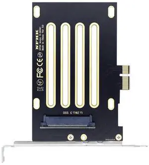 PCI-E 4.0 x1 Lane PCI Express Host to U.3 U3 Kit SFF-8639 SSD Adapter for Motherboard Compatible with PM1735 NVMe PCIe SSD PCI-E 4.0 x1 Lane PCI Express Host to U.3 U3 Kit SFF-8639 SSD Adapter for Motherboard Compatible with PM1735 NVMe PCIe SSD