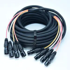 Arklove 15ft Snake Cables Audio Balanced Patch XLR to XLR Cable 4 Channel Connector Digital Splitter Microphones Stage & Studio Recording Equipment Profesional Cable Arklove 15ft Snake Cables Audio Balanced Patch XLR to XLR Cable 4 Channel Connector Digital Splitter Microphones Stage & Studio Recording Equipment Profesional Cable