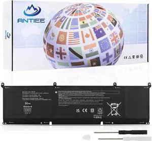 P0FWH 90Wh Laptop Battery Replacement for Dell Alienware m16 R2 Inspiron 16 Plus 7640 Inspiron 16 7640 2-in-1 Series POFWH HGJCY 0M9DG0 11.7V 7692mAh 6-Cell P0FWH 90Wh Laptop Battery Replacement for Dell Alienware m16 R2 Inspiron 16 Plus 7640 Inspiron 16 7640 2-in-1 Series POFWH HGJCY 0M9DG0 11.7V 7692mAh 6-Cell