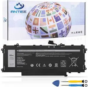 GT6TK 60Wh Laptop Battery Replacement for Dell Latitude 9440 9450 2-in-1 Series K2CPY 0K2CPY MWK05 0MWK05 11.55V 5065mAh GT6TK 60Wh Laptop Battery Replacement for Dell Latitude 9440 9450 2-in-1 Series K2CPY 0K2CPY MWK05 0MWK05 11.55V 5065mAh