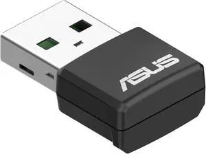 ASUS AX1800 Dual Band WiFi 6 USB Adapter, WiFi 6, 802.11ax, WPA3 Network Security, 5GHz Frequency Band, Compact Size (USB-AX55 Nano) ASUS AX1800 Dual Band WiFi 6 USB Adapter, WiFi 6, 802.11ax, WPA3 Network Security, 5GHz Frequency Band, Compact Size (USB-AX55 Nano)