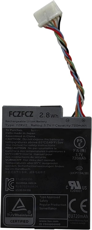 Y2RV2 Battery Replacement for Dell PowerEdge R710 H740P mini R640 R740 R840 R940 Series 3JH35 5FMY4 J2RH2 NWJ48 3.7V 2.8Wh 720mAh Y2RV2 Battery Replacement for Dell PowerEdge R710 H740P mini R640 R740 R840 R940 Series 3JH35 5FMY4 J2RH2 NWJ48 3.7V 2.8Wh 720mAh
