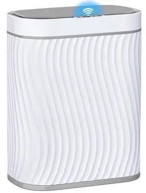 Bathroom Small Trash Can with Automatic Touchless Lid, 2.6 Gallon Smart Garbage Can Narrow Waterproof Trash Bin for Bedroom, Office, Living Room Bathroom Small Trash Can with Automatic Touchless Lid, 2.6 Gallon Smart Garbage Can Narrow Waterproof Trash Bin for Bedroom, Office, Living Room