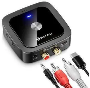 Bluetooth 6.0 Receiver, Bluetooth Adapter for Old Receiver, Low Latency, 24-Hour Battery Life with AUX 3.5mm/RCA, HiFi Wireless Audio Adapter for Speakers/Home Music Streaming Stereo System Bluetooth 6.0 Receiver, Bluetooth Adapter for Old Receiver, Low Latency, 24-Hour Battery Life with AUX 3.5mm/RCA, HiFi Wireless Audio Adapter for Speakers/Home Music Streaming Stereo System