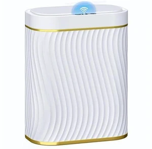 Automatic Motion Sensor Bathroom Small Trash Can with Lid, 2.6 Gallon Touchless Slim Garbage Can, Smart Waterproof Trash Bin for Bedroom, Restroom, Living Room, Office Automatic Motion Sensor Bathroom Small Trash Can with Lid, 2.6 Gallon Touchless Slim Garbage Can, Smart Waterproof Trash Bin for Bedroom, Restroom, Living Room, Office