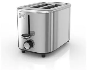 2-Slice Toaster with 7 Toast Shade Settings, Extra-Wide Slots for Bagels, Stainless Steel Exterior Finish 2-Slice Toaster with 7 Toast Shade Settings, Extra-Wide Slots for Bagels, Stainless Steel Exterior Finish