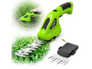 2 in 1 Handheld Hedge Trimmer Cordless & Grass Shear, 7.2V Electric Grass Trimmer Shrubbery Trimmer, Battery Bush Trimmer Hedge Shears/Grass Cutter Garden Tool for Lawn, Yard 2 in 1 Handheld Hedge Trimmer Cordless & Grass Shear, 7.2V Electric Grass Trimmer Shrubbery Trimmer, Battery Bush Trimmer Hedge Shears/Grass Cutter Garden Tool for Lawn, Yard