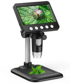 4.3" Digital Microscope for Adults, SKYEAR Coin Microscope 1000X Magnification with 8 Ajustable LED Fill Lights, USB Microscope for Windows/MacOS, Coin Collection Supplies-Black 4.3" Digital Microscope for Adults, SKYEAR Coin Microscope 1000X Magnification with 8 Ajustable LED Fill Lights, USB Microscope for Windows/MacOS, Coin Collection Supplies-Black
