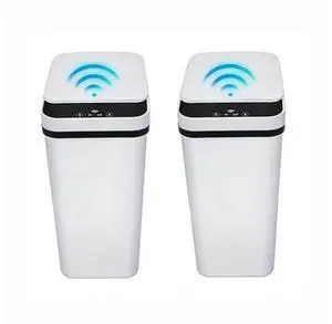 2 Pack Bathroom Trash can,Smart Touchless Trash Can,Automatic Motion Sensor Trash Bin with Lid,2.4 Gallon Garbage Can, Kitchen, Bathroom, Office, Bedroom Trash can (White+White) 2 Pack Bathroom Trash can,Smart Touchless Trash Can,Automatic Motion Sensor Trash Bin with Lid,2.4 Gallon Garbage Can, Kitchen, Bathroom, Office, Bedroom Trash can (White+White)
