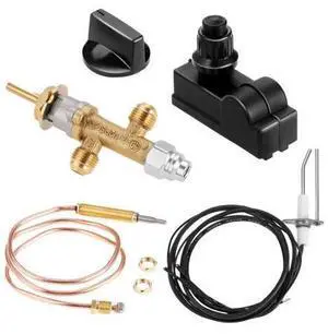 Low Pressure LPG Propane Gas Fireplace Fire Pit Flame Failure Safety Control Valve Kit with Igniter Assembly Fire Pit Igniter, Push Button Ignition Kit for Gas Grill, Heater, Fire Pit Low Pressure LPG Propane Gas Fireplace Fire Pit Flame Failure Safety Control Valve Kit with Igniter Assembly Fire Pit Igniter, Push Button Ignition Kit for Gas Grill, Heater, Fire Pit