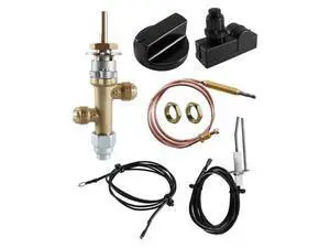 Gas Fireplace Fire Pit Flame Failure Safety Control Valve Kit with Igniter Assembly Fit for Gas Grill, Heater, Fire Pit Gas Fireplace Fire Pit Flame Failure Safety Control Valve Kit with Igniter Assembly Fit for Gas Grill, Heater, Fire Pit