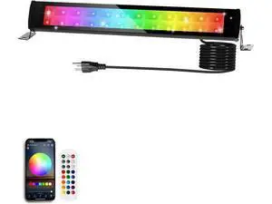 50W 2.4G Remote Control RGB Wall Washer Light, 3000K Warm Light, RGB Light bar with Remote Control & APP Control, for Birthday Party, Garden Lighting, Wall Display, Hotel, Building 50W 2.4G Remote Control RGB Wall Washer Light, 3000K Warm Light, RGB Light bar with Remote Control & APP Control, for Birthday Party, Garden Lighting, Wall Display, Hotel, Building