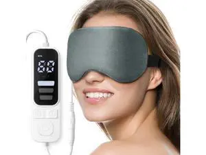Heated Eye Mask, Warm Eye Compress Mask, USB Electric Eye Heating Pad with Temperature & Timer Control, Dry Eye Mask for Dry Eyes Blepharitis Sinus Migraine Stye MGD Puffiness Gray Heated Eye Mask, Warm Eye Compress Mask, USB Electric Eye Heating Pad with Temperature & Timer Control, Dry Eye Mask for Dry Eyes Blepharitis Sinus Migraine Stye MGD Puffiness Gray