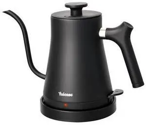 Electric Gooseneck Kettle, 304 Stainless Steel Coffee Kettle, Auto Shutoff Anti-dry Protection, Classic Pour-over Coffee & Tea,Matte Black 1.0L-1200W Fast Boiling Water Boiler by YUIOASE Electric Gooseneck Kettle, 304 Stainless Steel Coffee Kettle, Auto Shutoff Anti-dry Protection, Classic Pour-over Coffee & Tea,Matte Black 1.0L-1200W Fast Boiling Water Boiler by YUIOASE