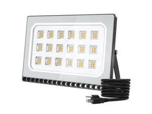 100W LED Flood Lights Outdoor, Waterproof IP65 Work Lights, 110V 10000LM Warm White(3000K), Super Bright Security Floodlights Wall Lights Landscape Lights with US Plug 100W LED Flood Lights Outdoor, Waterproof IP65 Work Lights, 110V 10000LM Warm White(3000K), Super Bright Security Floodlights Wall Lights Landscape Lights with US Plug