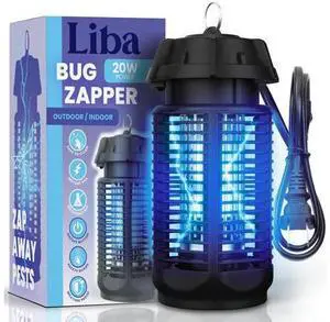 Electric Bug Zapper, Outdoor & Indoor Insect Killer with Switch 4000V Powerful Grid, 20W Extra Brightness IPX4 Waterproof Mosquito Repellent Outdoor, Fly Traps for Backyard Patio Electric Bug Zapper, Outdoor & Indoor Insect Killer with Switch 4000V Powerful Grid, 20W Extra Brightness IPX4 Waterproof Mosquito Repellent Outdoor, Fly Traps for Backyard Patio