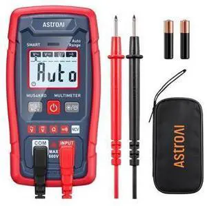 Multimeter Tester 4000 Counts, Smart Measuring Mode, Auto-Ranging Digital Volt Meter, Fast Accurately Measures AC/DC Voltage, Resistance, Continuity, Supports a Non-Contact Voltage Function Multimeter Tester 4000 Counts, Smart Measuring Mode, Auto-Ranging Digital Volt Meter, Fast Accurately Measures AC/DC Voltage, Resistance, Continuity, Supports a Non-Contact Voltage Function