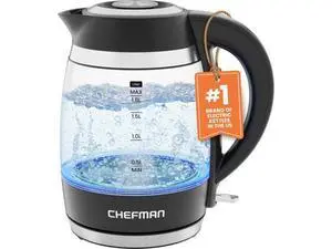 Electric Kettle, 1.8L 1500W, Hot Water Boiler, Removable Lid for Easy Cleaning, Auto Shut Off, Boil-Dry Protection, Stainless Steel Filter, BPA Free, Borosilicate Glass Electric Tea Kettle Electric Kettle, 1.8L 1500W, Hot Water Boiler, Removable Lid for Easy Cleaning, Auto Shut Off, Boil-Dry Protection, Stainless Steel Filter, BPA Free, Borosilicate Glass Electric Tea Kettle