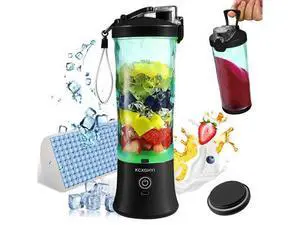 Portable Blender for Smoothies, Freshly Squeezed Juices, Milk shakes and Baby food, 20 oz BPA Free, Suitable for Outdoor Sports, Family, Travel. Black Portable Blender for Smoothies, Freshly Squeezed Juices, Milk shakes and Baby food, 20 oz BPA Free, Suitable for Outdoor Sports, Family, Travel. Black