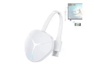 4K Wireless HDMI Display Dongle Adapter 1080P, WiFi Casting Movies, Shows Receiver for i-Phone, i-Pad, iOS, Android, Tablet, Laptop, Windows to HDTV/Monitor/Projector, Support Miracast Air Play, White 4K Wireless HDMI Display Dongle Adapter 1080P, WiFi Casting Movies, Shows Receiver for i-Phone, i-Pad, iOS, Android, Tablet, Laptop, Windows to HDTV/Monitor/Projector, Support Miracast Air Play, White