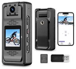 Valentines Gift Body Camera 2K BodyCam with Audio and Video Recording, Mini Camcorder with 64GB SD Card Night Vision Small POV Wearable Clip on Camera for Sports Police Vlog Valentines Gift Body Camera 2K BodyCam with Audio and Video Recording, Mini Camcorder with 64GB SD Card Night Vision Small POV Wearable Clip on Camera for Sports Police Vlog