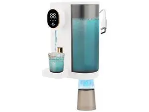 Dispenser, 20.3Oz Mouthwash Dispenser for Bathroom, 4 Dispensing Levels, with 2 Mouthwash Cups, LED Screen, Great for Kids and Adults (White) Dispenser, 20.3Oz Mouthwash Dispenser for Bathroom, 4 Dispensing Levels, with 2 Mouthwash Cups, LED Screen, Great for Kids and Adults (White)