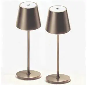 2 Pack Cordless Table Lamp,Portable LED Desk Lamp, 5200mAh Battery Operated, 3 Color Stepless Dimming Up, for Restaurant, Bedroom, Bars, Outdoor Party, Camping, Coffee Shop Night Light Brass 2 Pack Cordless Table Lamp,Portable LED Desk Lamp, 5200mAh Battery Operated, 3 Color Stepless Dimming Up, for Restaurant, Bedroom, Bars, Outdoor Party, Camping, Coffee Shop Night Light Brass