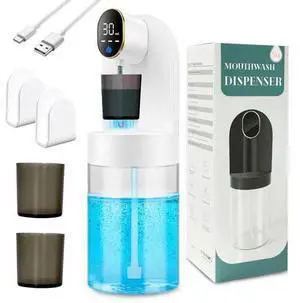 Automatic Mouthwash Dispenser for Bathroom, 21.12oz(600 ml)Touchless Smart Mouth Wash Dispensers Bathroom Accessories Set with 2 Magnetic Cups, 4 Modes Wall Mounted Mouth Wash Dispenser for Home & Kid Automatic Mouthwash Dispenser for Bathroom, 21.12oz(600 ml)Touchless Smart Mouth Wash Dispensers Bathroom Accessories Set with 2 Magnetic Cups, 4 Modes Wall Mounted Mouth Wash Dispenser for Home & Kid