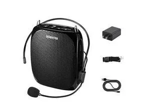 ZW-Z258 Portable Rechargeable Mini Voice Amplifier for Teachers with Wired Microphone Headset and Waistband,Supports MP3 Format Audio for Speech, Class, Training,Tour Guide,Power Amplifiers ZW-Z258 Portable Rechargeable Mini Voice Amplifier for Teachers with Wired Microphone Headset and Waistband,Supports MP3 Format Audio for Speech, Class, Training,Tour Guide,Power Amplifiers