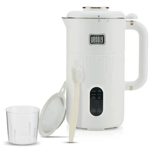 Nut Milk Maker Machine - Convenient Nut Milk Machine for Homemade Plant-Based and Dairy-Free Beverages | Nut and Soy Milk Maker with Stainless Steel Blades Produces Up To 5.5 Cups (White) Nut Milk Maker Machine - Convenient Nut Milk Machine for Homemade Plant-Based and Dairy-Free Beverages | Nut and Soy Milk Maker with Stainless Steel Blades Produces Up To 5.5 Cups (White)