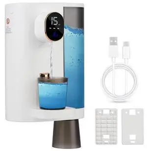 Automatic Mouthwash Dispenser for Bathroom, 20.3 Oz Rechargeable Smart Mouth Wash Dispenser Bathroom Accessories Set with 2 Magnetic Cups, 4 Modes Wall Mounted Mouthwash Dispenser for Kids Home Automatic Mouthwash Dispenser for Bathroom, 20.3 Oz Rechargeable Smart Mouth Wash Dispenser Bathroom Accessories Set with 2 Magnetic Cups, 4 Modes Wall Mounted Mouthwash Dispenser for Kids Home